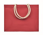Jute bag with cotton handle