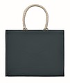 Jute bag with cotton handle
