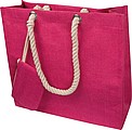 Jute bag with drawstring