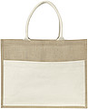 Jute bag with plastic backing