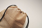 Jute drawstring bag