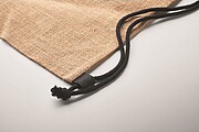 Jute drawstring bag