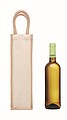 Jute wine bag for one bottle