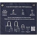 Kai GRS recycled circular tote bag, navy