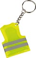 Key fob in the shape of a safety vest