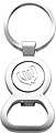 Key holder, €1 trolley disc Silver