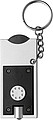 Key holder with coin (€0.50 size)Black