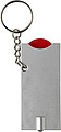 Key holder with coin (€0.50 size)Red