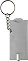 Key holder with coin (€0.50 size)Silver