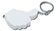 Key holder with one metre tapeWhite