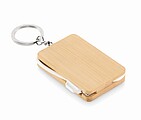 Key ring charging cable, wood