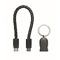 Key ring loop cable type-C, black