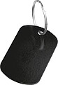 Key ring metal plate, black