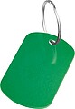 Key ring metal plate, green