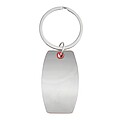 Key ring, red, silver