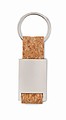Key ring with cork webbing