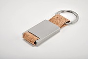 Key ring with cork webbing