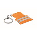 Key ring with reflecting vest, neon orange