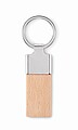 Key ring with rubber wood, wood