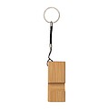 Keychain with mobile stand made from bamboo