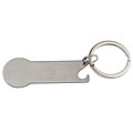 Keyring with shopping cart chip