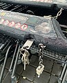 Keyring with shopping cart chip