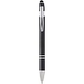 Kish ballpoint pen with silver finish, solid black