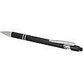 Kish ballpoint pen with silver finish, solid black
