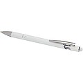 Kish ballpoint pen with silver finish, white