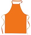 Kitchen apron in cotton, orange
