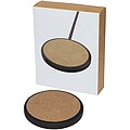 Kivi 10W limestone/cork wireless charging pad