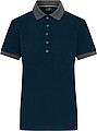 Ladies Contrast Piqué Polo navy/anthracite melange M