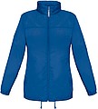 Ladies inlined windbreaker B&C, blue