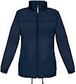 Ladies inlined windbreaker B&C, navy
