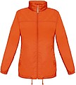Ladies inlined windbreaker B&C, orange