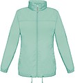 Ladies inlined windbreaker B&C, turquoise