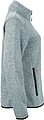 Ladies knitted fleece jacket James Nicholson, grey/red, L