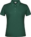 Ladies Piqué Polo, dark green, L