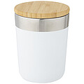 Lagan 300 ml copper vacuum insulated stainless steel tumbler with bamboo lid