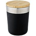 Lagan 300 ml copper vacuum insulated stainless steel tumbler with bamboo lid