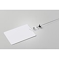 Lanyard badge 120 x 80mm, white