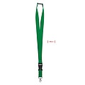 Lanyard with metal hook, detachable buckle and safety breakaway. 25mm wide.