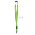 Lanyard with metal hook, detachable buckle and safety breakaway. 25mm wide.