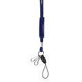 Lanyard with sliding PVC badgeBlue
