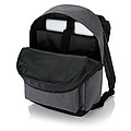 Laptop backpack with magnetic bucklestraps