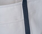 Large carrier bag made from recycled cotton, beige