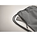 Large drawstring bag 300D RPET, grey
