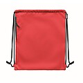 Large drawstring bag 300D RPET, red