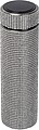 Large stainless steel drinking bottle with rhinestone accents, grey