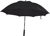 Large umbrella with soft grip., black